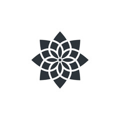 Water lily Lotus logo flower logo - beauty spa flower symbol wellness health meditation beauty luxury natural fitness yoga lifestyle treatment petals salon organic calming cosmetics