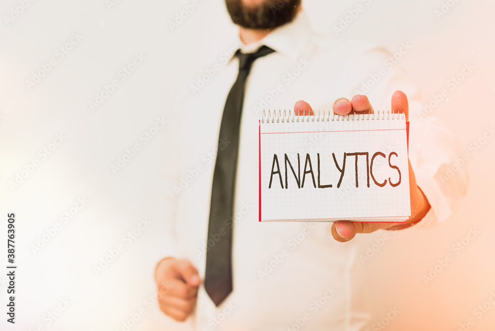 Aufkleber handwriting text writing analytics. conceptual photo method of logical analysis of income, profits, 