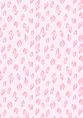 Drawing pink leopard pattern for banners, cards, flyers, packaging design, social media wallpapers, etc.