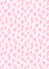 Drawing pink leopard pattern for banners, cards, flyers, packaging design, social media wallpapers, etc.