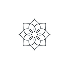 Water lily Lotus logo flower logo - beauty spa flower symbol wellness health meditation beauty luxury natural fitness yoga lifestyle treatment petals salon organic calming cosmetics