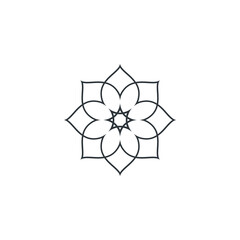 Water lily Lotus logo flower logo - beauty spa flower symbol wellness health meditation beauty luxury natural fitness yoga lifestyle treatment petals salon organic calming cosmetics