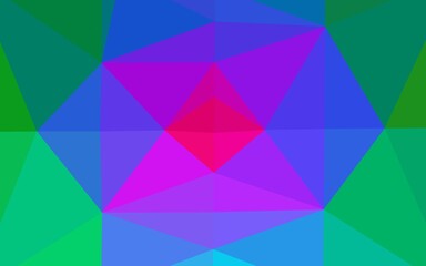 Obraz premium Light Multicolor, Rainbow vector low poly texture.