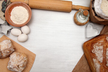 baking ingredients and baking utensils