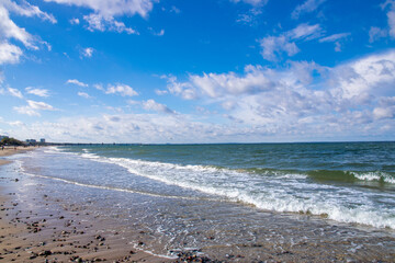 scenery at the beach, baltic sea
