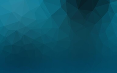 Fototapeta premium Light BLUE vector triangle mosaic template.