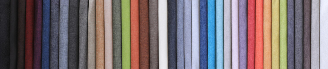 background and texture palette of upholstery fabrics