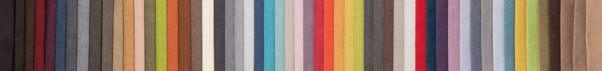 samples of different colored fabrics