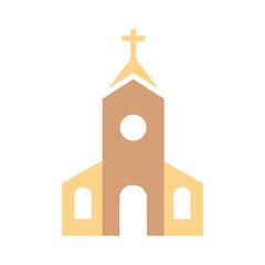 Church Icon Color Design Vector Template Illustration