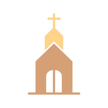 recommend clip art: Church Icon Color Design Vector Template Illustration