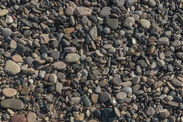 Rocks and stones on the beach pattern
