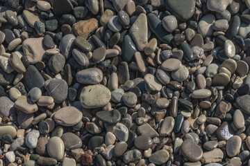 Rocks and stones on the beach pattern