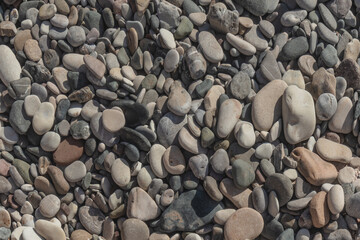 Rocks and stones on the beach pattern
