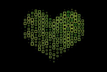 Dark Green vector backdrop with rhombus.