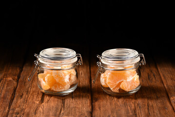 Preserving tangerines yourself, homemade preserves.
