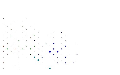 Light Multicolor, Rainbow vector backdrop with dots.