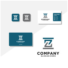 Fototapeta na wymiar letter S logo and business card vector template
