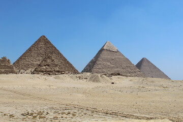 Fototapeta na wymiar Pyramids at Giza
