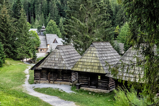 Open-air museum of the Orava village, Slovakia