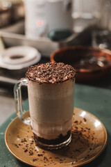 cup of  cold coffee