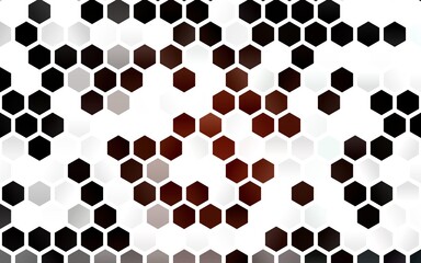 Light Red vector template in hexagonal style.