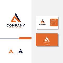 letter ai logo design and business card vector template