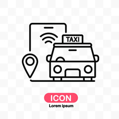 tuk tuk icon ,taxi vector isolated on transparent background.