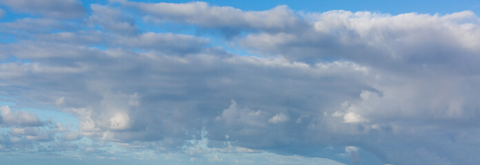  Colorful cloudy sky at sunset. Gradient color. Sky texture, abstract nature background