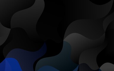 Dark BLUE vector pattern with bubble shapes.