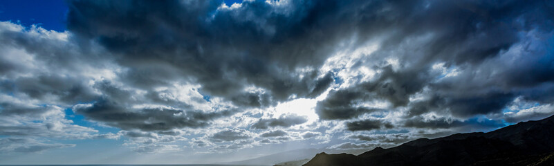  White, Fluffy Clouds In Blue Sky. Background From Clouds.