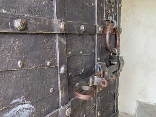 Antique rusty lock