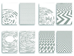 Abstract Geometric Stripe Pattern. Linear pattern in gray color. Vector.