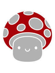 Kleiner süßer Pilz 