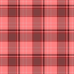 checked diamond tartan plaid scotch kilt fabric seamless pattern texture background - color old pink, orange, coral, peach, salmon, brown, white
