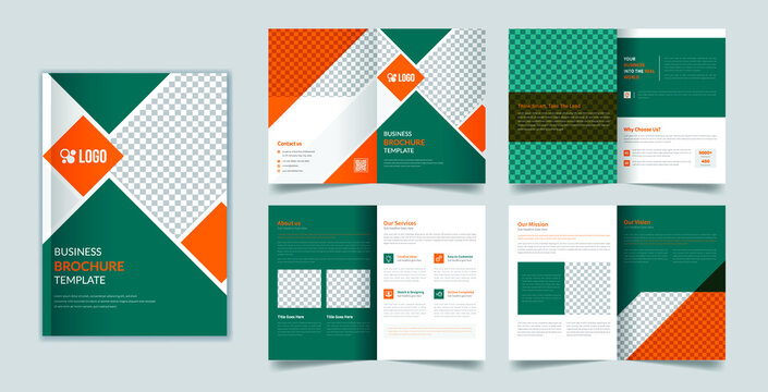 Corporate Business Modern Creative Professional 8 Page Brochure Template