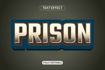 Editable Text Effect Prison Style jail prisoner Game