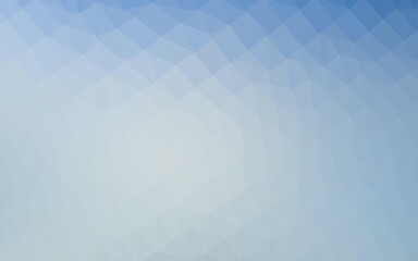Light BLUE vector abstract mosaic backdrop.
