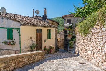 The beautiful medieval village of Stroncone. Province of Terni, Umbria, Italy.