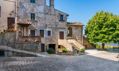 The beautiful medieval village of Stroncone. Province of Terni, Umbria, Italy.