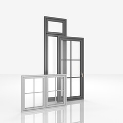 3d render of a windows