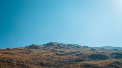 View of the mountain meadows in the Sibillini Mountains National Park (Marche, Italy, Europe)