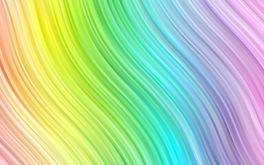 Fototapeta premium Light Multicolor, Rainbow vector background with lamp shapes.