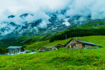 The place called Grindelwald in Switzerland