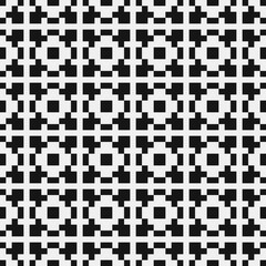 Fototapeta premium Abstract Cross Pattern Dots Logo generative computational art illustration