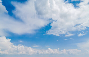  Blue sky background with white clouds skies