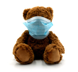 Teddy mit Mundschutz