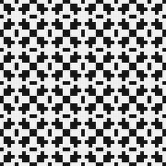 Fototapeta premium Abstract Cross Pattern Dots Logo generative computational art illustration