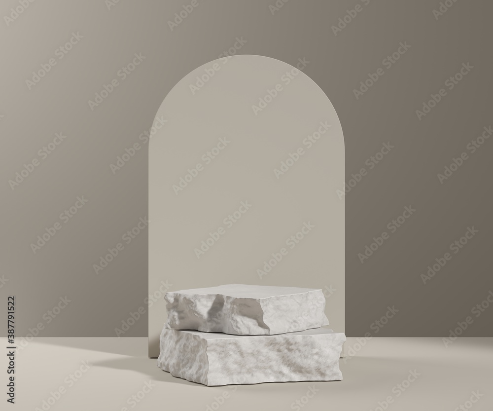 Poster abstract background, mock up scene with geometry shape for product display. 3d rendering
