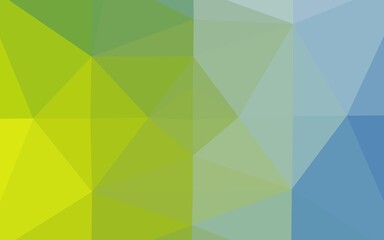 Light Blue, Green vector low poly cover.