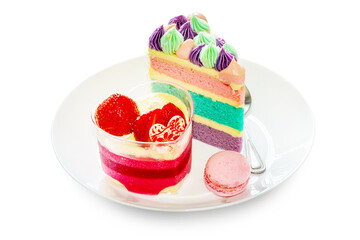 Dessert strawberry cake